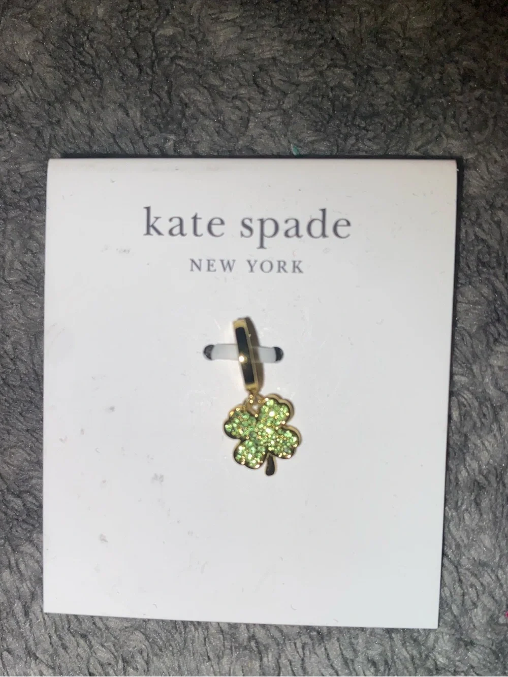 BNWT Kate Spade New York One in a Million 4 Leaf Clover Charm $50 - Picture 2 of 4